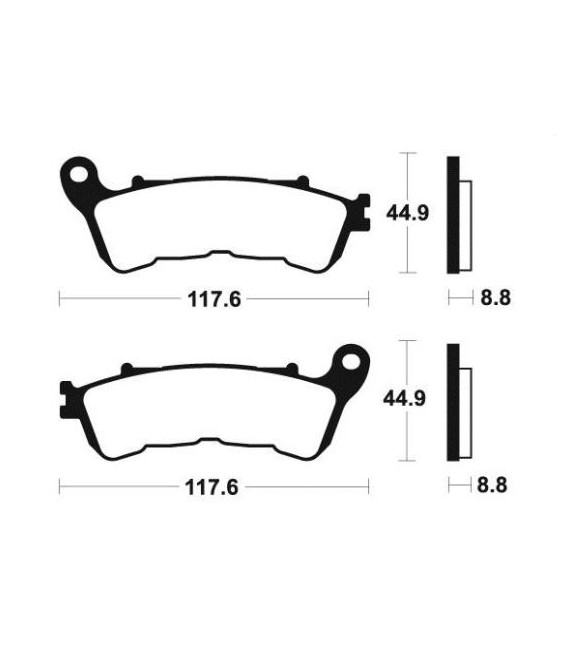 HONDA SWING 125 2008-2011 PLAQUETTES DE FREIN AVANT-NEUVES