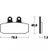 HONDA CA 125 REBEL 1997-2000 PLAQUETTES DE FREIN AVANT 