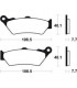 HONDA CB 500 BICYLINDRE 1997-2003 PLAQUETTES DE FREIN AVANT 