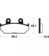 HONDA XL 600 V TRANSALP 1991-1993 PLAQUETTES DE FREIN AVANT 