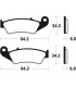 HONDA XL 600 V TRANSALP 1997-1999 PLAQUETTES DE FREIN AVANT 