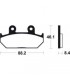 HONDA VFR 750 F 1986-1987 PLAQUETTES DE FREIN AVANT 