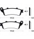 HONDA XL 1000 VARADERO 1999-2007 PLAQUETTES DE FREIN AVANT 
