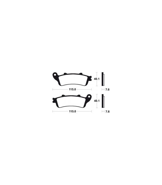 HONDA ST 1100 PAN EUROPEAN A6 ABS-TCS-CBS 1996-2001 PLAQUETTES DE FREIN AVANT 