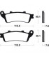 HONDA ST 1100 PAN EUROPEAN A6 ABS-TCS-CBS 1996-2001 PLAQUETTES DE FREIN AVANT 