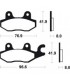 KAWASAKI ZX-250R NINJA 2008-2012 PLAQUETTES DE FREIN AVANT
