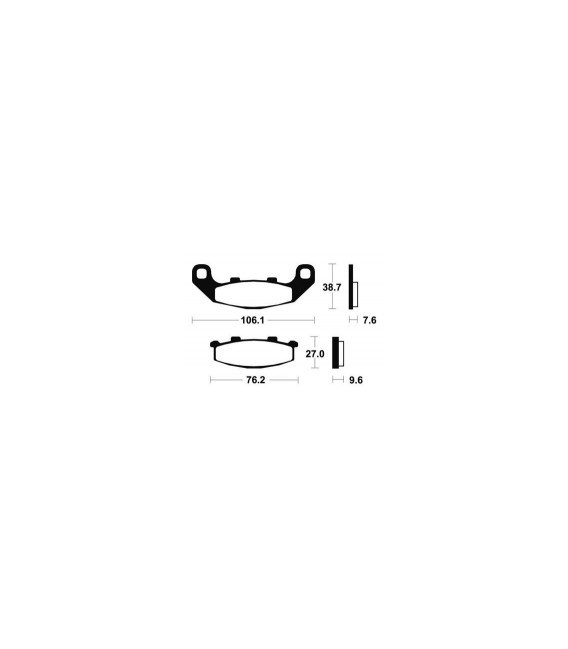 KAWASAKI GPZ 500 1997-2003 PLAQUETTES DE FREIN AVANT