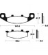 KAWASAKI KLE 500 1991-1996 PLAQUETTES DE FREIN AVANT