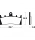 KAWASAKI ZX-6R, RR 600cc 1998-2002 PLAQUETTES DE FREIN AVANT