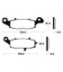 KAWASAKI ER-6N, F 2006-2014 PLAQUETTES DE FREIN AVANT GAUCHE