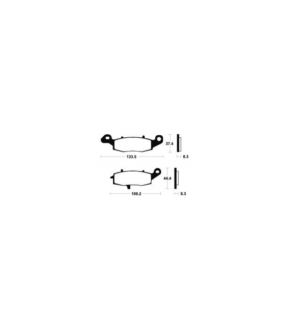 KAWASAKI ER-6N, F 2006-2014 PLAQUETTES DE FREIN AVANT DROIT