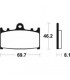 KAWASAKI ZXR 750 R 1989-1995 PLAQUETTES DE FREIN AVANT 