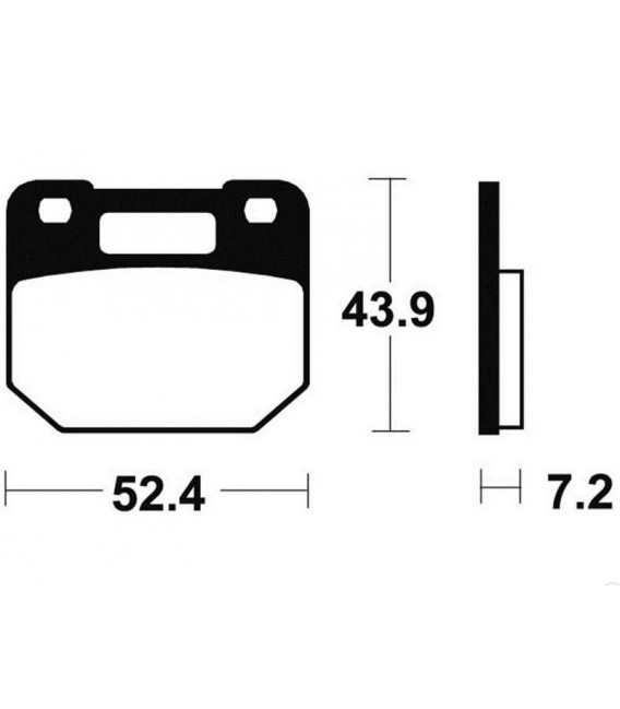 SUZUKI RG 125 GAMMA 1985-1990 PLAQUETTES DE FREIN AVANT