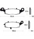 SUZUKI RV 125 VANVAN 2003-2006 PLAQUETTES DE FREIN AVANT