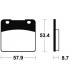 SUZUKI GSX-R 750 1985-1987 PLAQUETTES DE FREIN AVANT