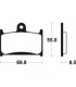 SUZUKI GSF 1200 N, S, BANDIT 1995-1996 PLAQUETTES DE FREIN AVANT