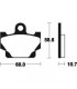 YAMAHA SR 125 1992-1996 PLAQUETTES DE FREIN AVANT