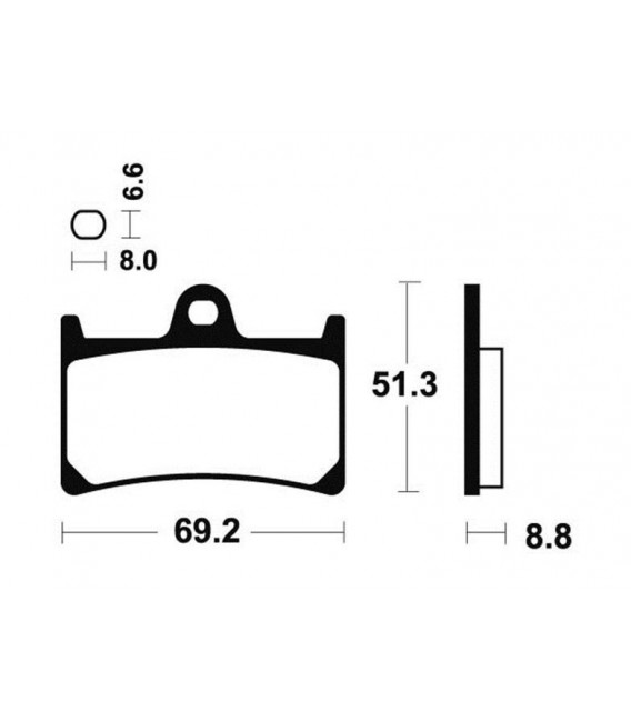 YAMAHA FZ 6 FAZER S2 2007-2008 PLAQUETTES DE FREIN AVANT