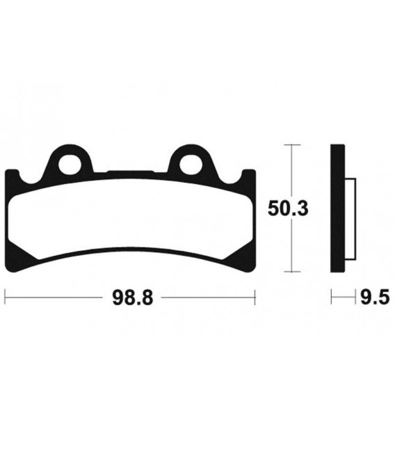 YAMAHA YZF 750 R, SP 1993-1997 PLAQUETTES DE FREIN AVANT