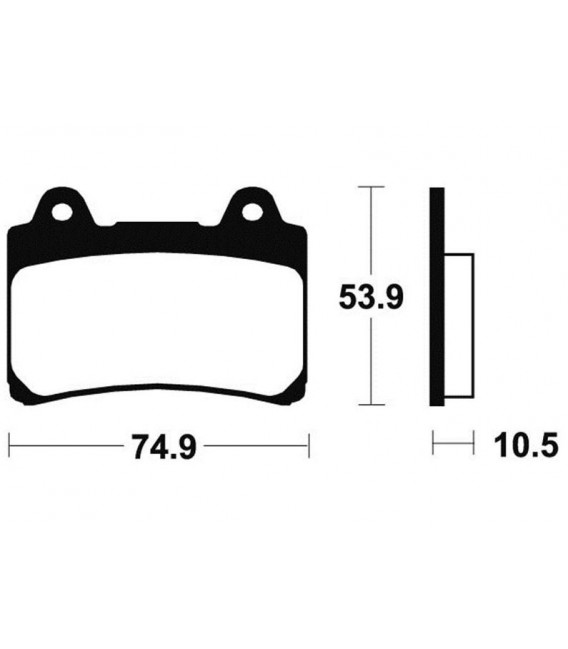 YAMAHA TDM 850 1991-1995 PLAQUETTES DE FREIN AVANT