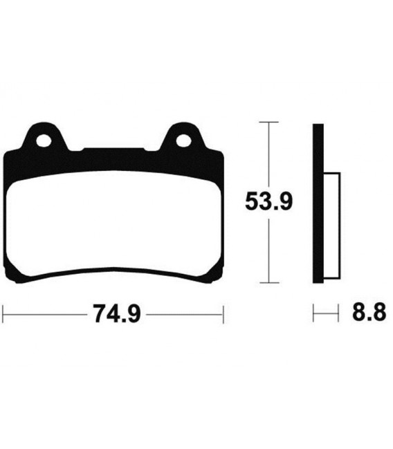 YAMAHA TRX 850 1995-2000 PLAQUETTES DE FREIN AVANT