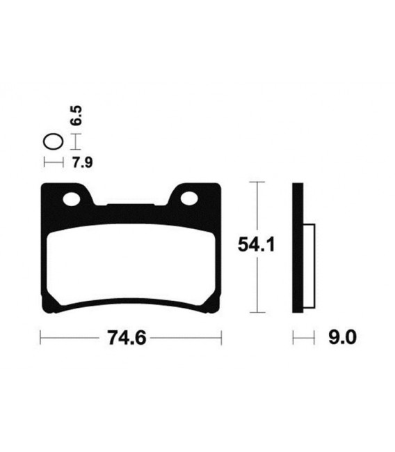 YAMAHA FZR 1000 EXUP 1992-1993 PLAQUETTES DE FREIN AVANT