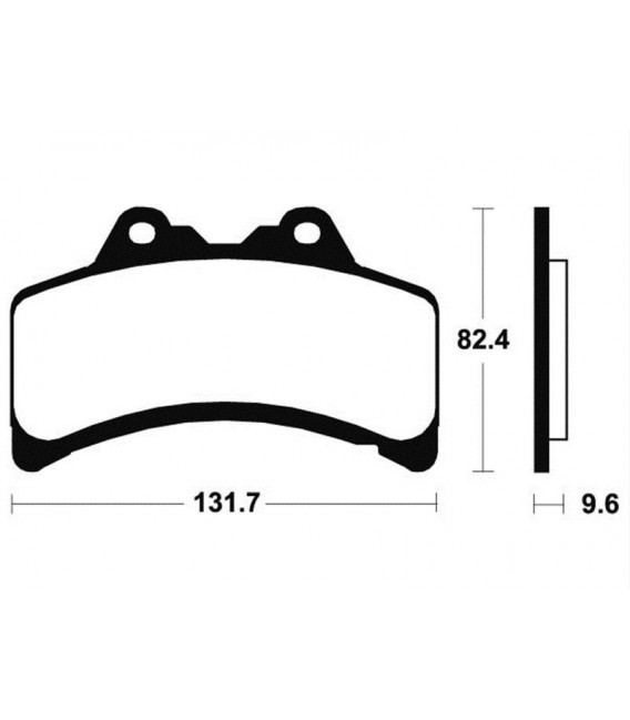 YAMAHA GTS 1000 1993-1996 PLAQUETTES DE FREIN AVANT