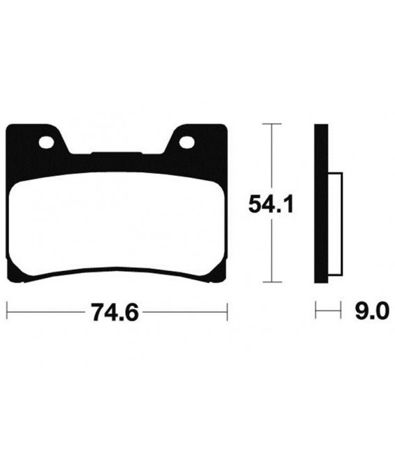 YAMAHA V-MAX 1200 1993-2006 PLAQUETTES DE FREIN AVANT