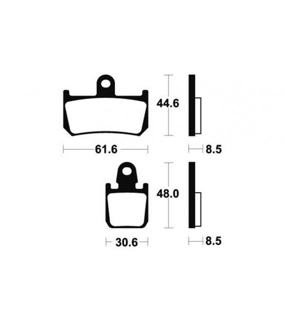 YAMAHA MT-01 2007-2012 PLAQUETTES DE FREIN AVANT