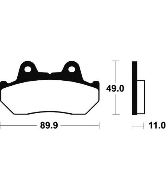 HONDA CBR 600 F1 1987-1990 PLAQUETTES DE FREIN ARRIERE 