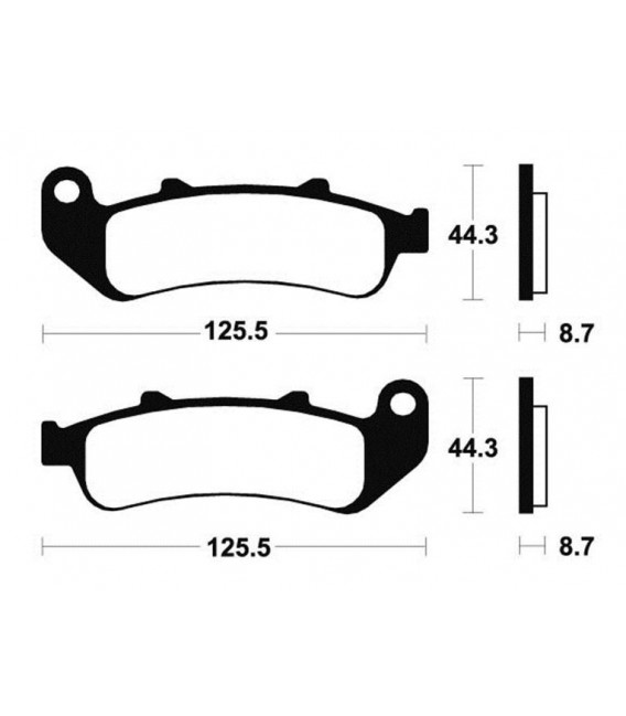 HONDA CBR 1000 F 1993-1997 PLAQUETTES DE FREIN ARRIERE 