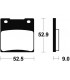 SUZUKI RGV 250 1989-1990 PLAQUETTES DE FREIN ARRIERE