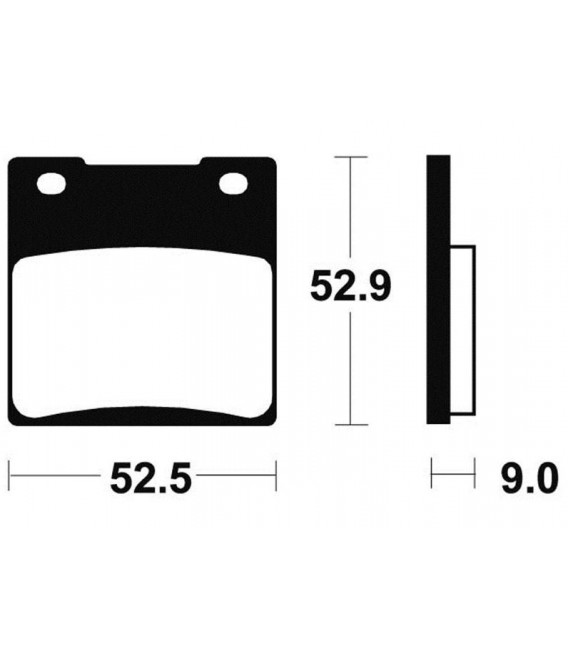 SUZUKI GS 500 E 1989-1995 PLAQUETTES DE FREIN ARRIERE