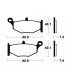 SUZUKI GSR 600 2006-2011 PLAQUETTES DE FREIN ARRIERE