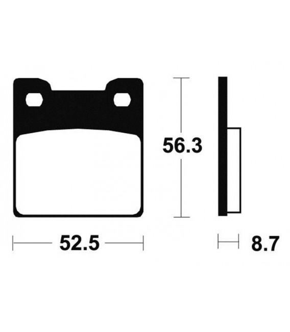 SUZUKI RF 900 R 1994-1997 PLAQUETTES DE FREIN ARRIERE