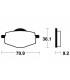 YAMAHA TDR 125 R 1993-2003 PLAQUETTES DE FREIN ARRIERE