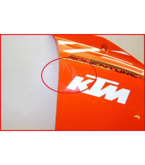 KTM 1290 SUPER ADVENTURE S 2017-2018 CARENAGE GAUCHE "rayures" -OCCASION