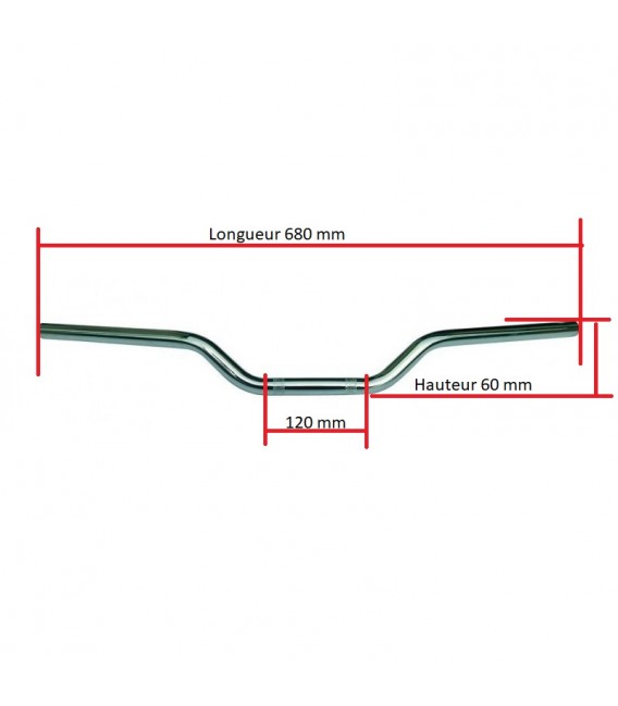 SUZUKI BANDIT 600 1995-1999 GUIDON NOIR ADAPTABLE TYPE ORIGINE-NEUF