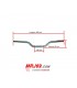 HONDA HORNET 600 1998-2006 GUIDON NOIR ADAPTABLE TYPE ORIGINE-NEUF