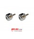 YAMAHA FJR 1300 2001-2015 EMBOUT DE GUIDON ARGENT -NEUF