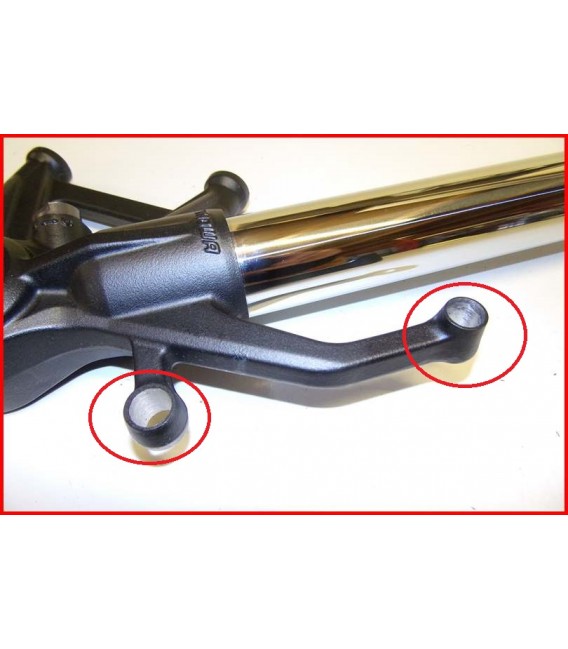 KAWASAKI ZX6R 2007-2008 TUBE DE FOURCHE DROIT " fixation garde boue " -OCCASION