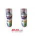 2 BOMBES DE PEINTURE BLANC BRILLANTES EPOXY pour chassis de moto APRILIA 