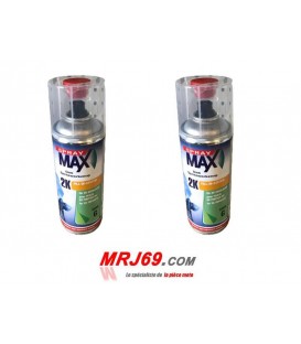 2 BOMBES DE PEINTURE BLANC BRILLANTES EPOXY pour cadre de moto DAELIM