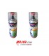 2 BOMBES DE PEINTURE BLANC BRILLANTES EPOXY pour chassis de moto HONDA 