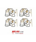 YAMAHA FAZER 600 1998-2003 4 KITS REPARATION CARBURATEURS KEYSTER - NEUFS
