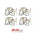 YAMAHA FAZER 600 1998 1999 2000 2001 2002 2003 4 KITS REPARATION CARBURATEURS KEYSTER - NEUFS