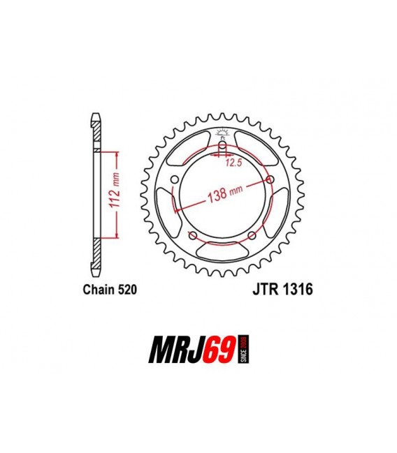 HONDA CBR 500 2016 2017 2018 2019 2020 2021 KIT CHAINE RENFORCE DID