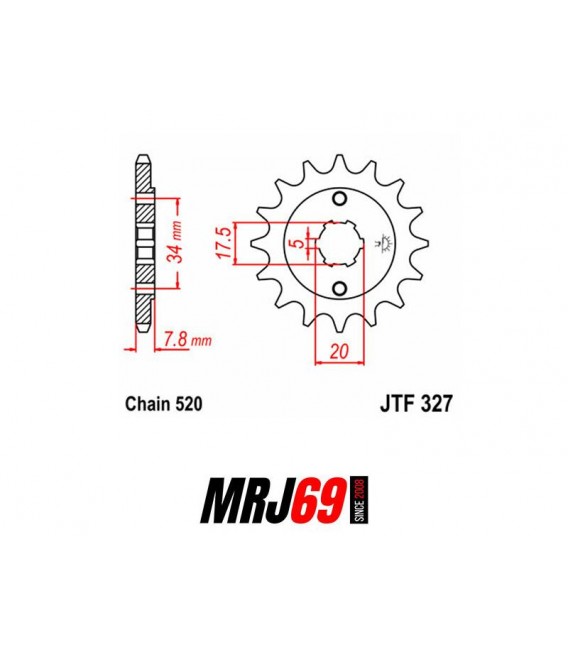 HONDA XL 125 V VARADERO 2007 2008 2009 2010 2011 2012 2013 2014 2015 2016 KIT CHAINE RENFORCE DID