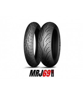 TRAIN DE PNEUS MICHELIN ROAD 4 120/70ZR17 ET 180/55ZR17 - NEUFS