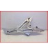 KAWASAKI ER6 650 2006-2008 PLATINE CALE PIED GAUCHE "rayures" -OCCASION